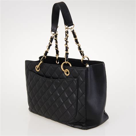 large shopping tote chanel|chanel large shopping bag price.